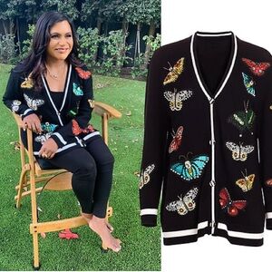 Alice + Olivia - Bradford Butterfly
Embroidered Cardigan size S/P